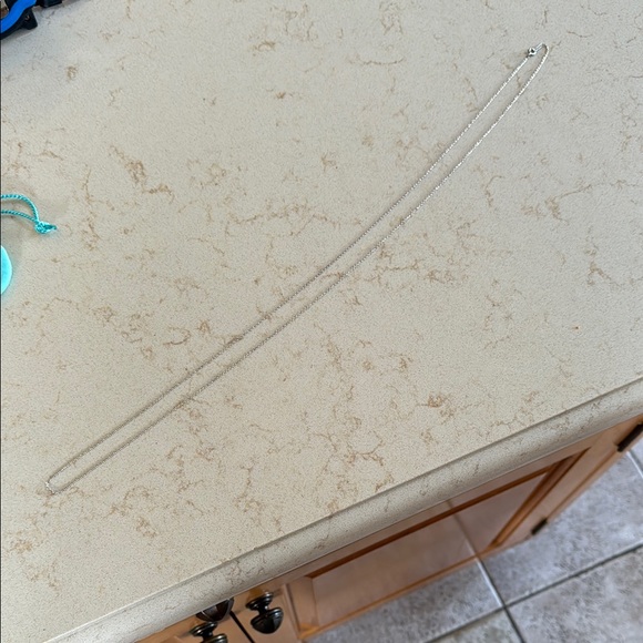 Tiffany & Co. 36in Sterling Silver Chain w/ pouch - Picture 2 of 5